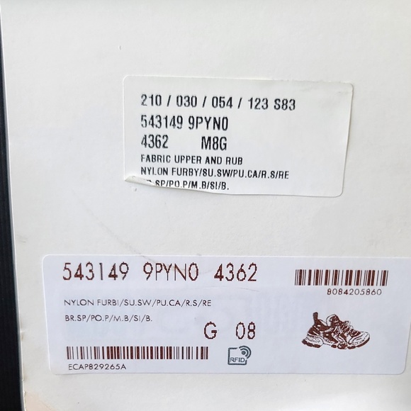 Authentic Gucci Flashtreck Multi Color Trainer sneaker Mens size 8 - Picture 7 of 7